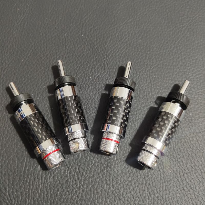 Neu Werbeartikel Japanischen original Furutech rhodiniert carbon fiber nicht-magnetische HiFi lautsprecher kabel adapter Y spaten_voghion.com