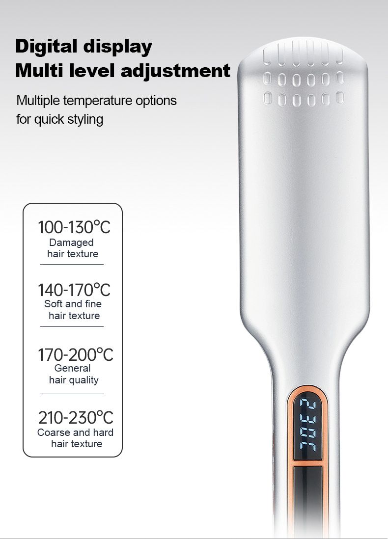 Infrarot Große Temperatureinstellung Styling und Pflege 2-in-1 Breitplatten-Haarglätter_voghion.com