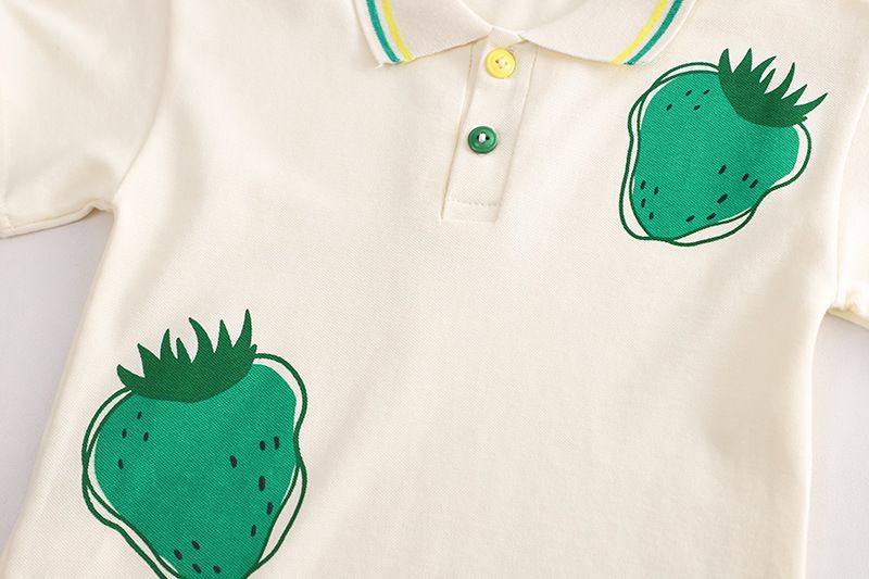 Small and medium-sized children's 3-pack new men's 5 girls cute printed collar casual 1-4 year old access shirt short_voghion.com