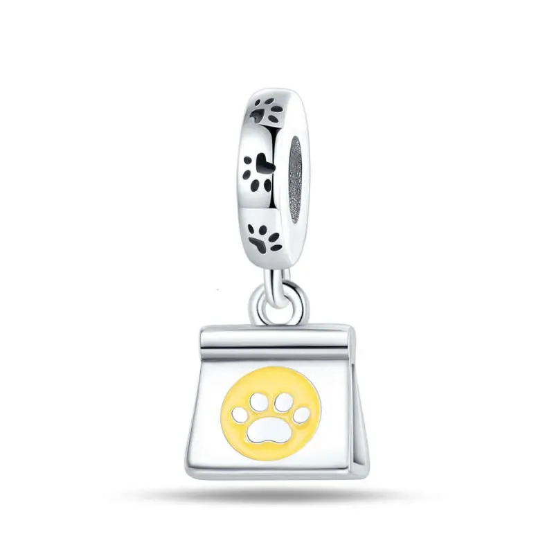 925 Sterling Silver Pet Life Series Charms Cat Burger Family Beads Fit Bracelet Necklace DIY For Women Fashion Jewelry_voghion.com