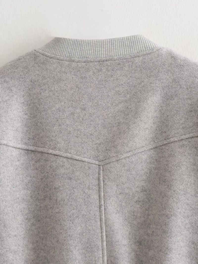 2025 Women Jacket Cropped Bomber Jackets For Women Beige Black Tweed Jacket Woman Fashion Long Sleeve New In Short Coats_voghion.com