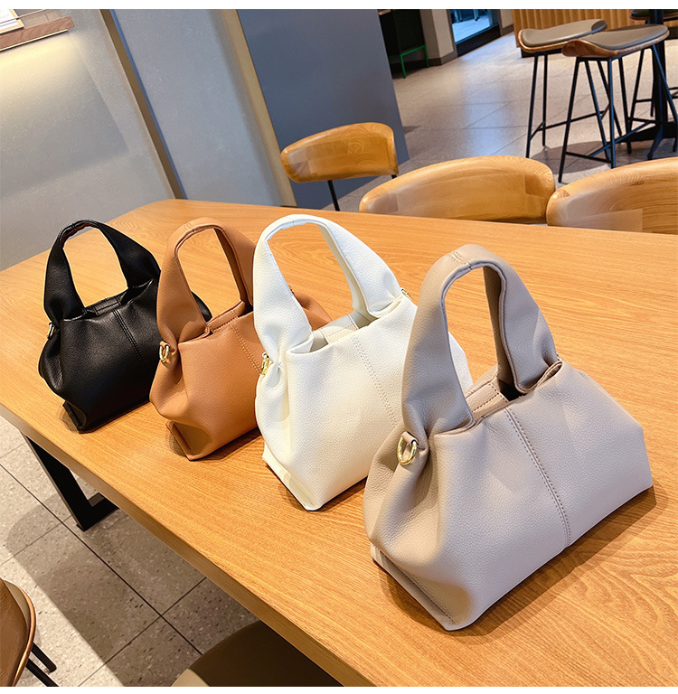 Französische Nischenmarke 2024, neue, vielseitige, einfarbige Lunchbox, modische Handtasche mit einer Schulter, Umhängetasche für Damen_voghion.com