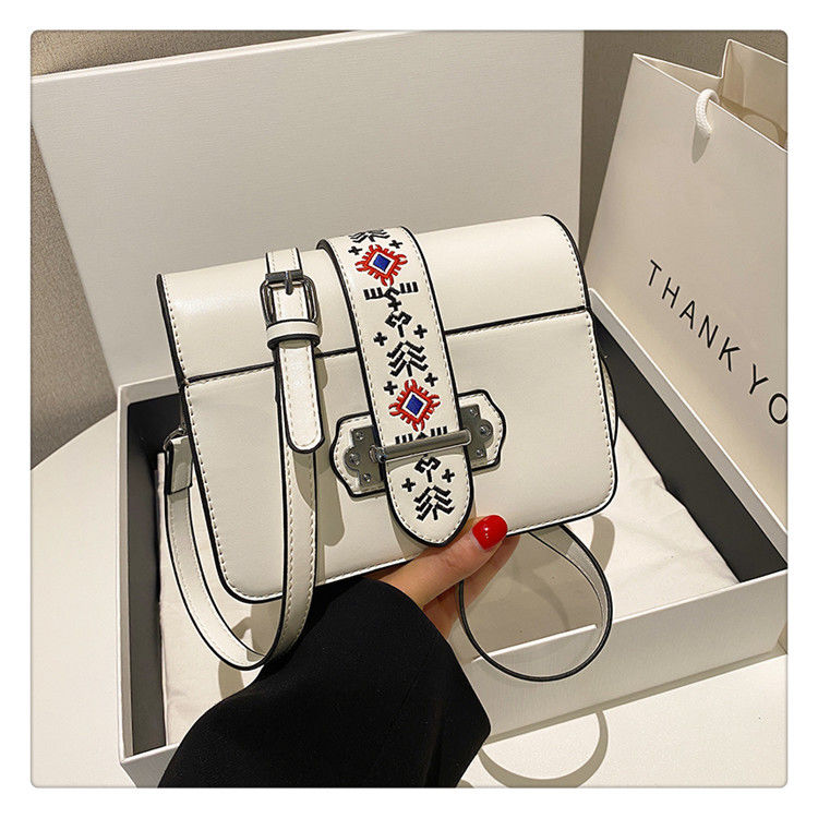 Designer Unique High appearance level embroidery women's bag 2023 summer new national style tofu bag with personality crossbody bag shoulder bag_voghion.com