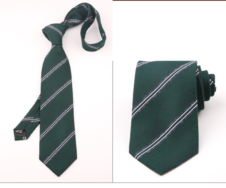 Algodão masculino misturado artesanal puro preto listrado jacquard sarja casual negócios formal casamento terno e gravata_voghion.com