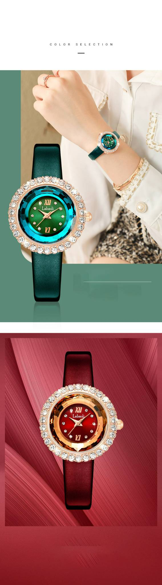Sieviešu luksusa rhinestone kvarca pulkstenis dāmu modes ādas siksniņa analogais ballīšu kleitas rokas pulkstenis ūdensizturīgs_voghion.com