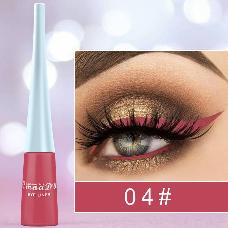 Colored eyeliner pencil Eyeliner Cool black liquid easy to dry and not smudge_voghion.com