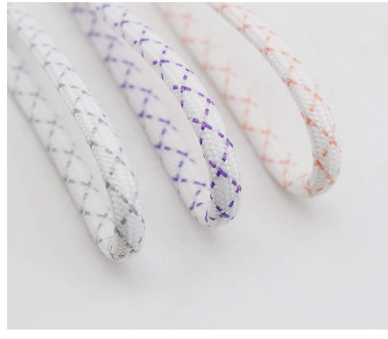 6mm Round Widened Two Color Shoelaces Cross Cross Pattern Versatile Coconut Dad Shoes Casual Sports Shoes_voghion.com