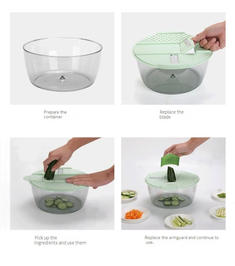 Kitchen Gadget Sets Two In One Vegetable Dehydrator Cutter Fitness Shredder And Slicer_voghion.com