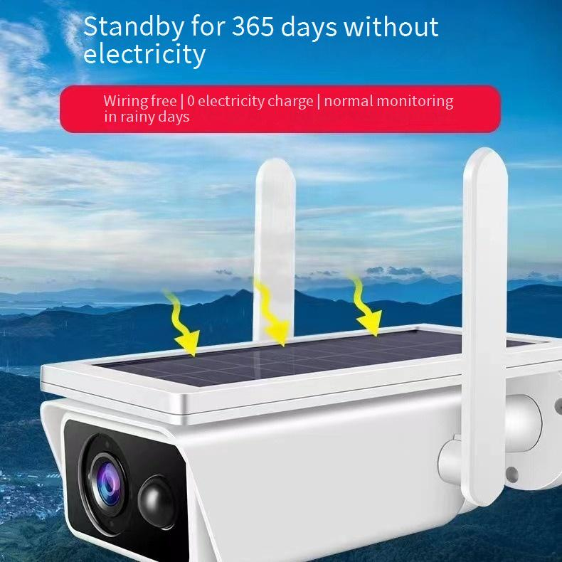 Solar-Powered 4MP Security Camera - Wireless WiFi Battery Operated IP65 Waterproof Night Vision Remote Monitoring Via Smartphone_voghion.com