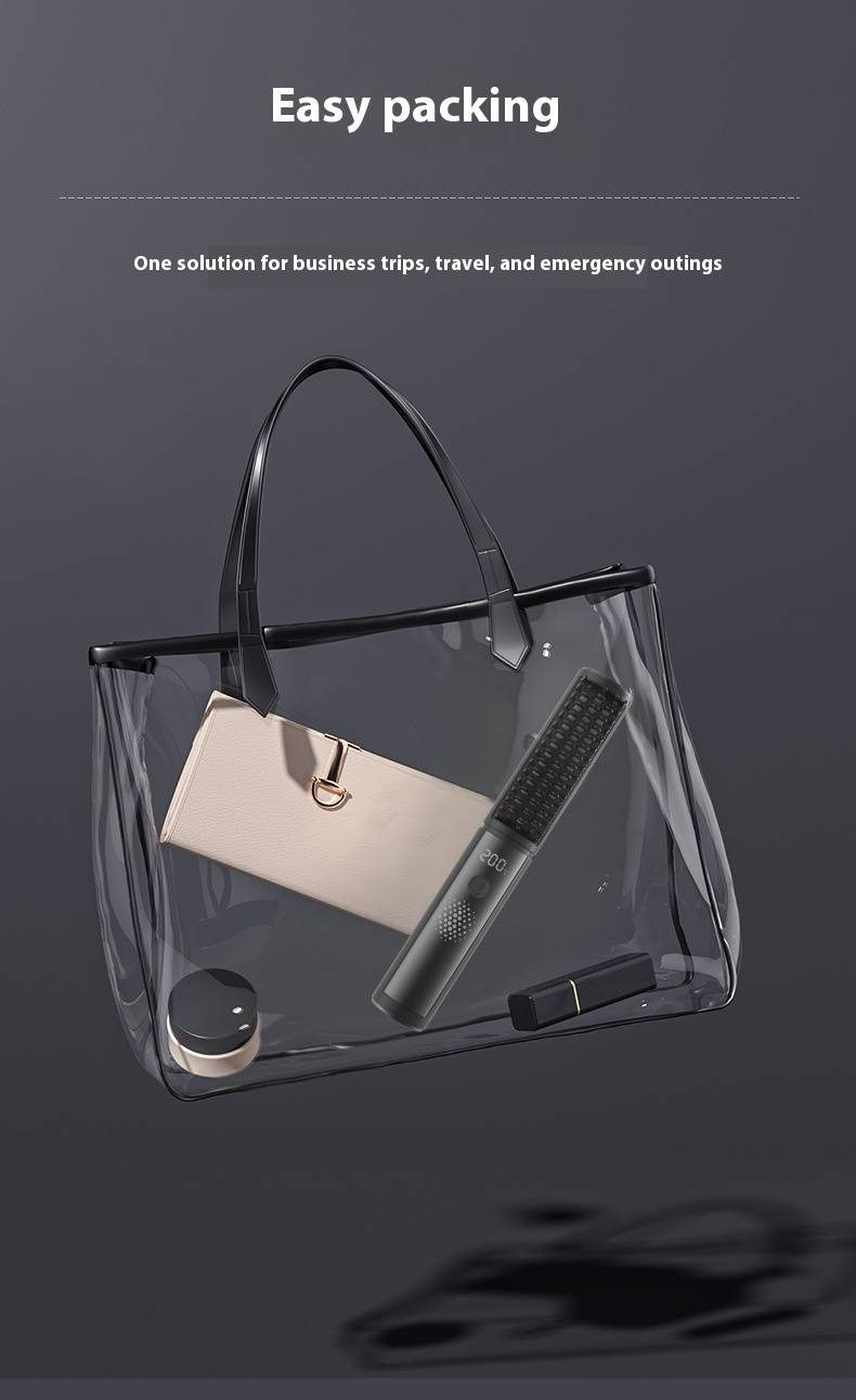 Spazzola lisciante ricaricabile senza fili - Piastra e volumizzante ionica per capelli lisci e senza crespo (strumento per lo styling portatile a riscaldamento rapido)_voghion.com