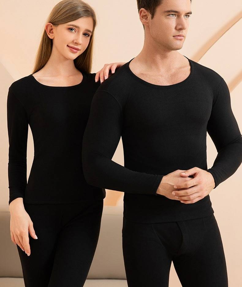 Men's & Women's Thermal Underwear Set - Cashmere Silk Blend, Fleece-Lined, Warm Winter Base Layer, Unisex Long Sleeve & Pants, Soft & Breathable_voghion.com