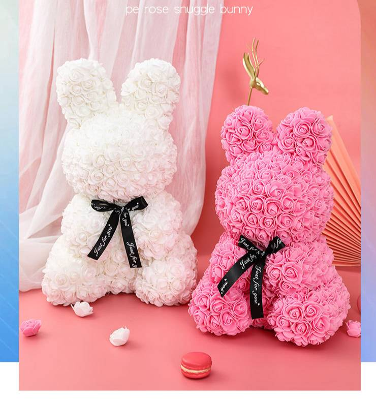 520 Chinesische Valentinstagsgeschenk-Puppe aus konservierten Blumen für den Geburtstag der Freundin (TikTok) – Gleiche kreative Ornamente: Rosenbär_voghion.com