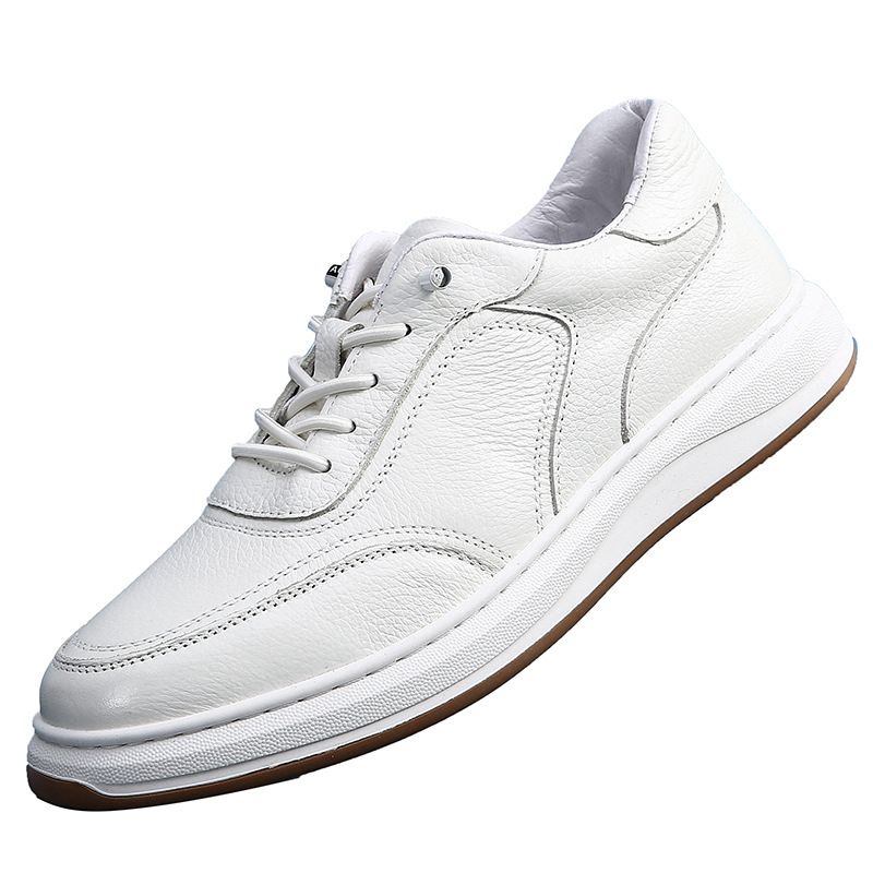 7511 Cow Leather Men's Running Shoes Punctured, Choose Size And Tell Seller_voghion.com