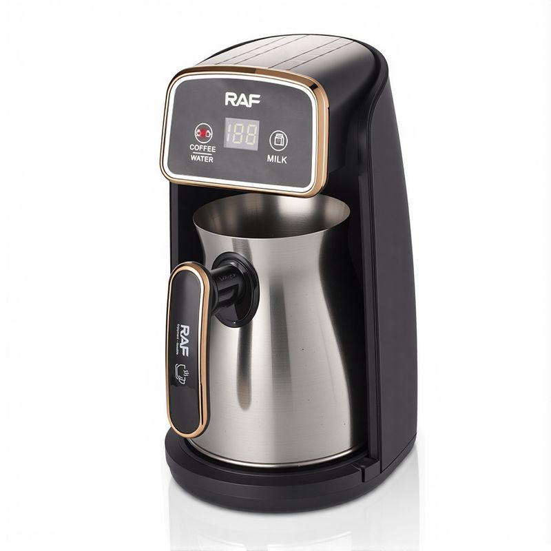 Cafetera y tetera turca portátil de acero inoxidable para oficina RAF Household Heating R156_voghion.com