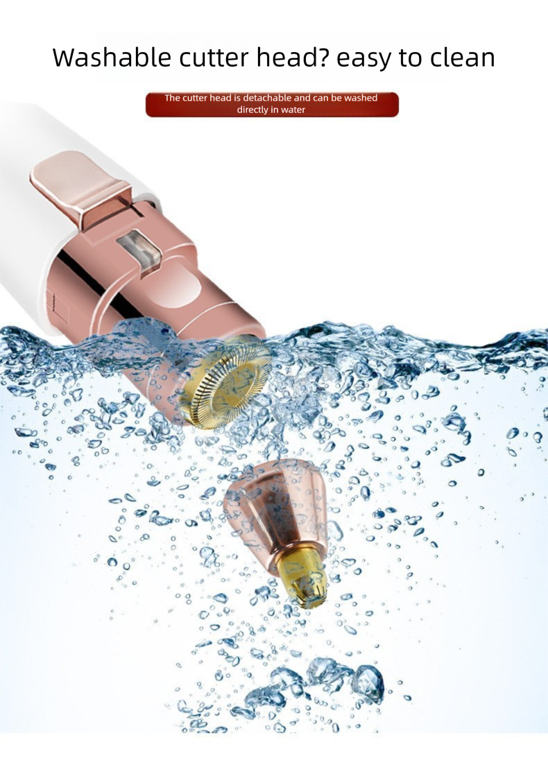 Rifinitore elettrico 2 in 1 per donna, mini rasoio portatile per sopracciglia e rasoio_voghion.com