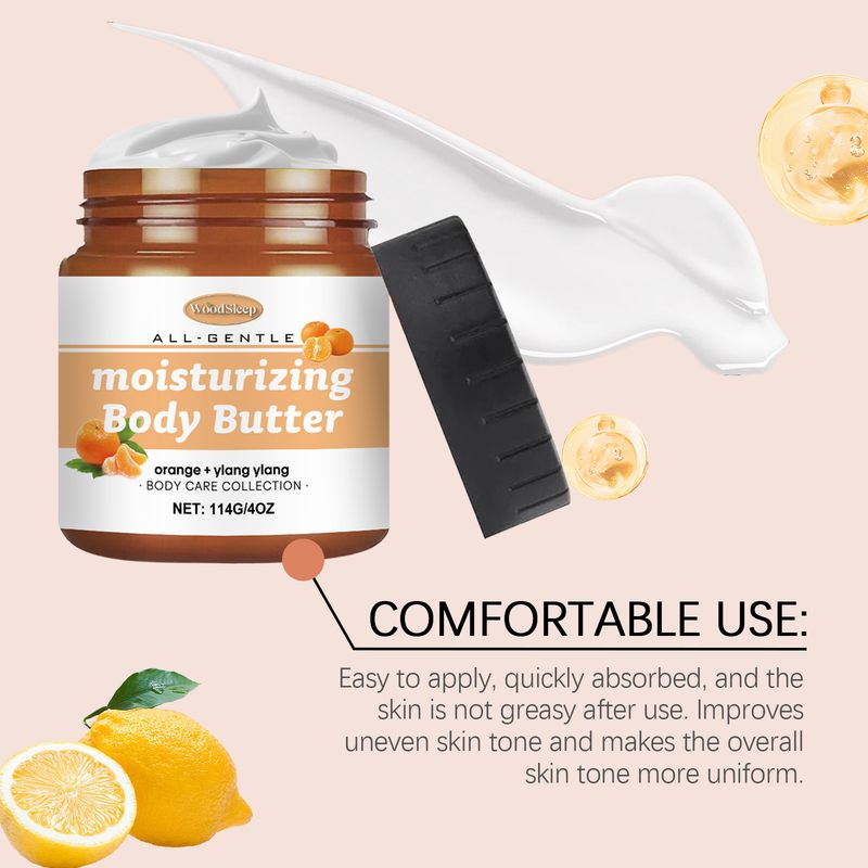 WoodSleep Citrus Body Butter Moisturizer Citrus Nourishes Butter Moisturizing, Refreshing And Gentle Skin Care_voghion.com