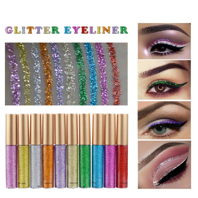 HANDAIYAN Han Daiyans Make-up-Glitzer-Eyeliner explodiert mit flüssigem Pailletten-Lidschatten_voghion.com