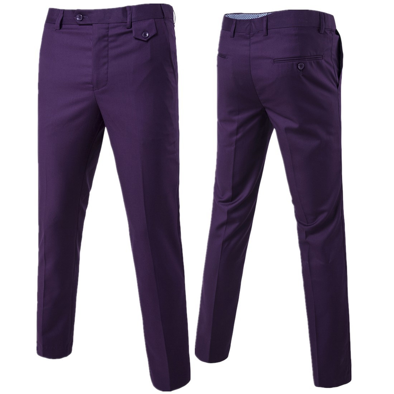 Fashion Quality Men's New Solid Color Trendy Versatile Casual Trousers Business Trousers 9 Colors 9 Sizes Trousers_voghion.com