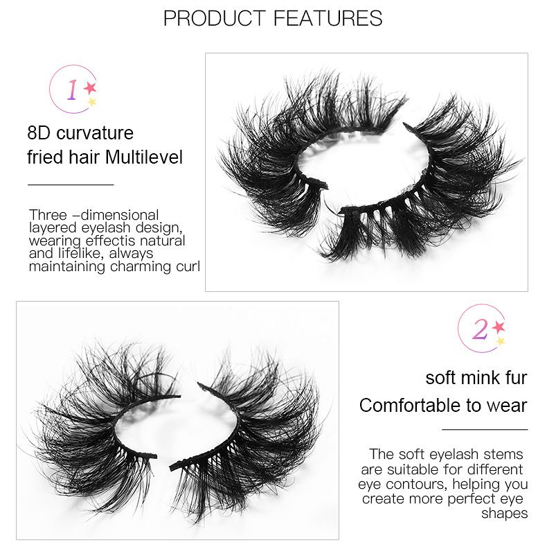 CMAYOME 5-Pairs Colored Faux Mink Eyelashes - Voluminous, Fluffy, Multi-Layered False Lashes For Dramatic & Natural Look_voghion.com