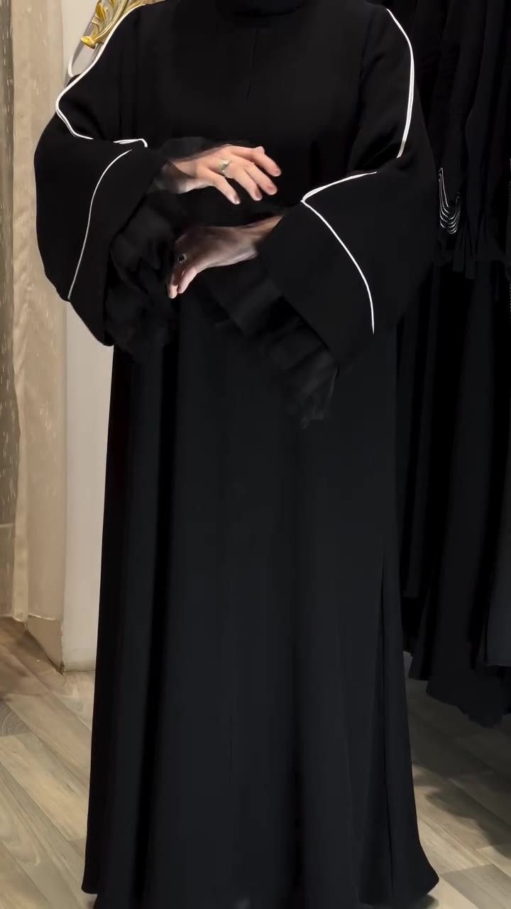 Luxury Middle Eastern-Inspired Maxi Dress – Women’s Elegant Loose Tunic With Mesh Splicing (Black, S/M/L/XL/XXL)_voghion.com