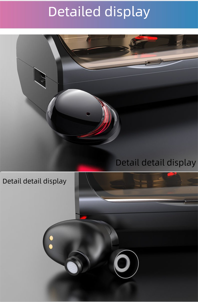 2025 New Super Bass Bluetooth Earphones Long Battery Life In-Ear Wireless Sports Universal For Huawei And Iphone_voghion.com