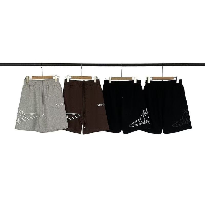 2025 New Sweatpants BROKEN Printed Casual Street Youth Cotton Shorts_voghion.com