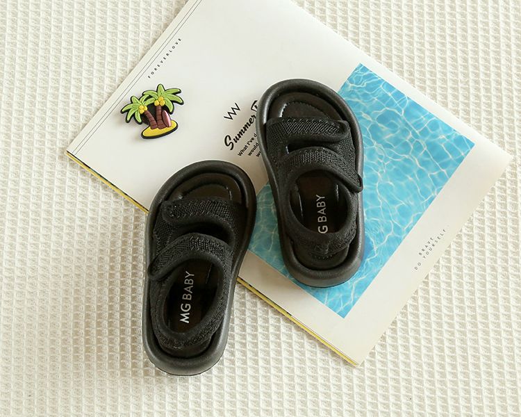 Sandali da spiaggia per bambini, in tessuto alla moda, traspiranti, per bambine, 24 nuovi, in edizione coreana, scarpe casual da ragazzo_voghion.com