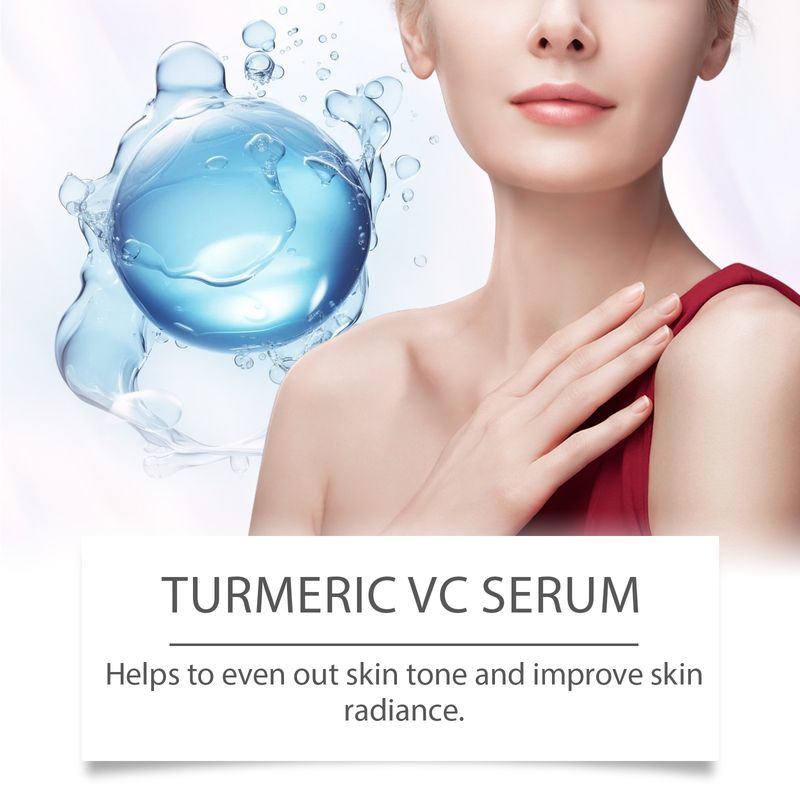 OUHOE Turmeric Face Essence Hydrating And Moisturizing Gently Moisturizing And Brightening Facial Skin Delicate Care Essence_voghion.com