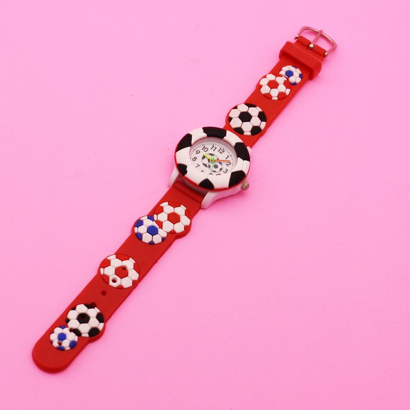 Kinder süße Fußballuhr Basketball Silikonuhr Cartoon Uhr_voghion.com