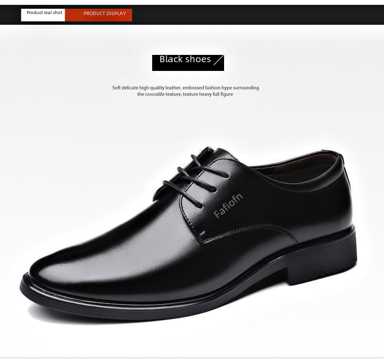 Primavera e Outono Britânico Casual Negócios Vestido Sapatos Masculinos Sapatos de Aumento de Altura Interna Sapatos Atacado Sapatos Casuais Terno_voghion.com
