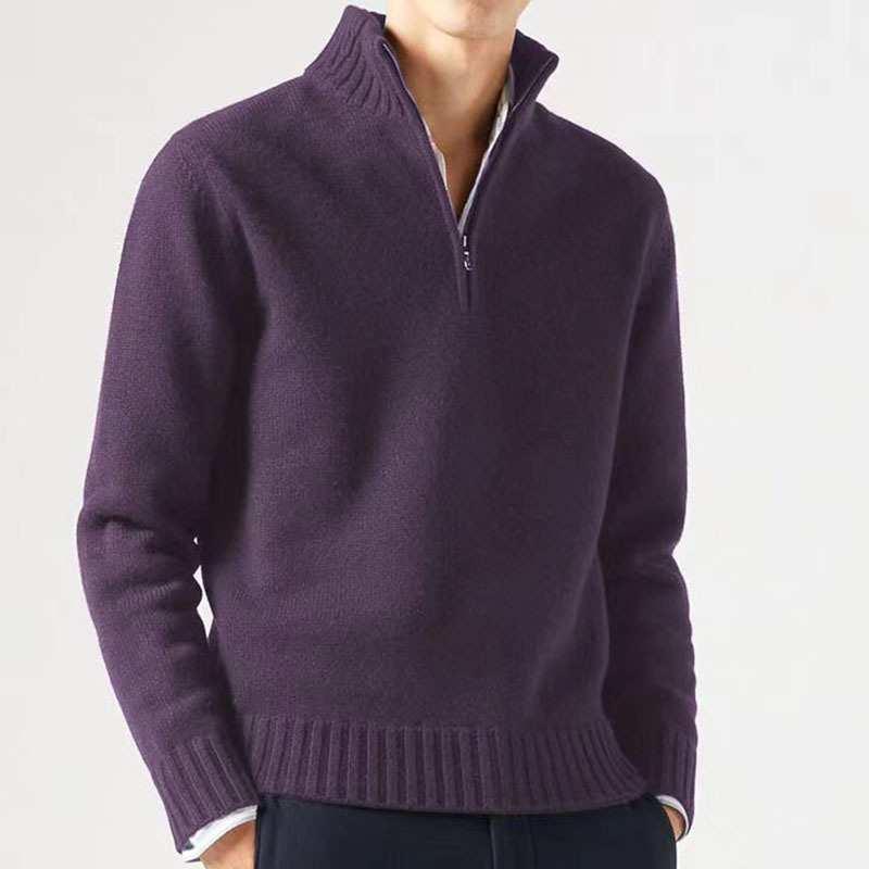 Zipper Jumper Männer Weiße Pullover Herbst Winter Frühling Pullover Pullover Jumper Elegante Streetwear Y2k Tops Kurze Jumper_voghion.com