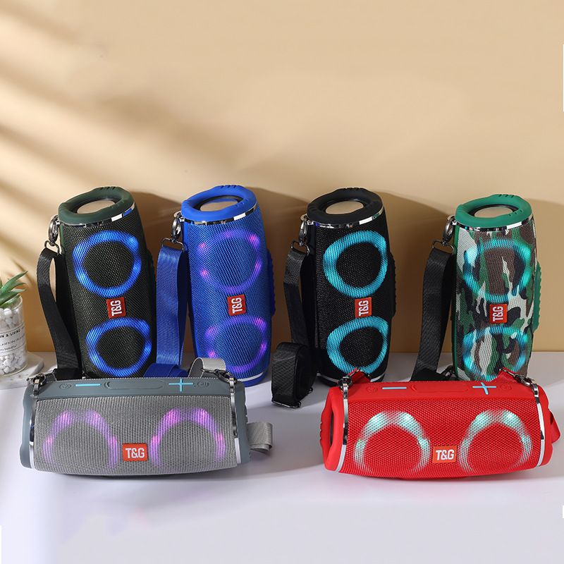 TG642 wireless Bluetooth subwoofer high volume outdoor portable waterproof car dual color light speaker_voghion.com