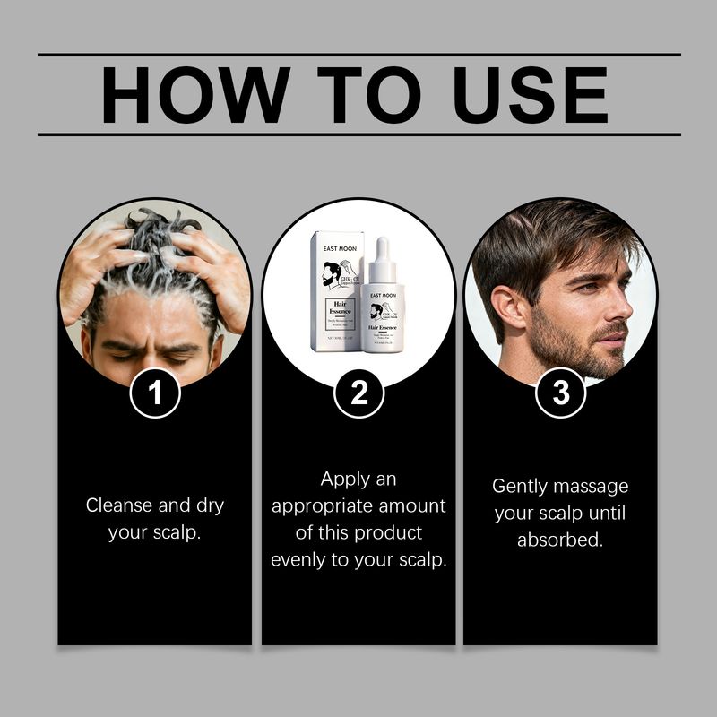 EAST MOON Essence Massage Scalp Gentle Nourishing Care Roots Moisturizing Hair_voghion.com