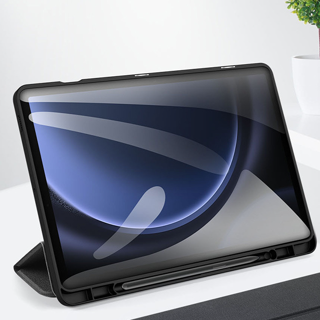 DD For Samsung TabS9 Protective Cover With Pen Slot Anti Drop S10ultra Tablet Protective Cover Cloth Case_voghion.com