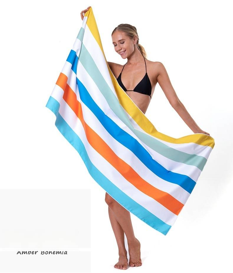 Asciugamano da spiaggia digitale con stampa completa - Asciugatura rapida e super assorbente per nuoto e vacanze (morbida microfibra, grandi dimensioni, motivi vivaci)_voghion.com