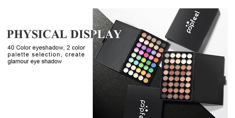 Lidschattenpalette mit 40 Farben – Erdtöne mit mehrschimmernden Finishes, ideal für Punk, erdige Töne, chinesischen Chic und ästhetisch minimalistische Make-up-Stile_voghion.com