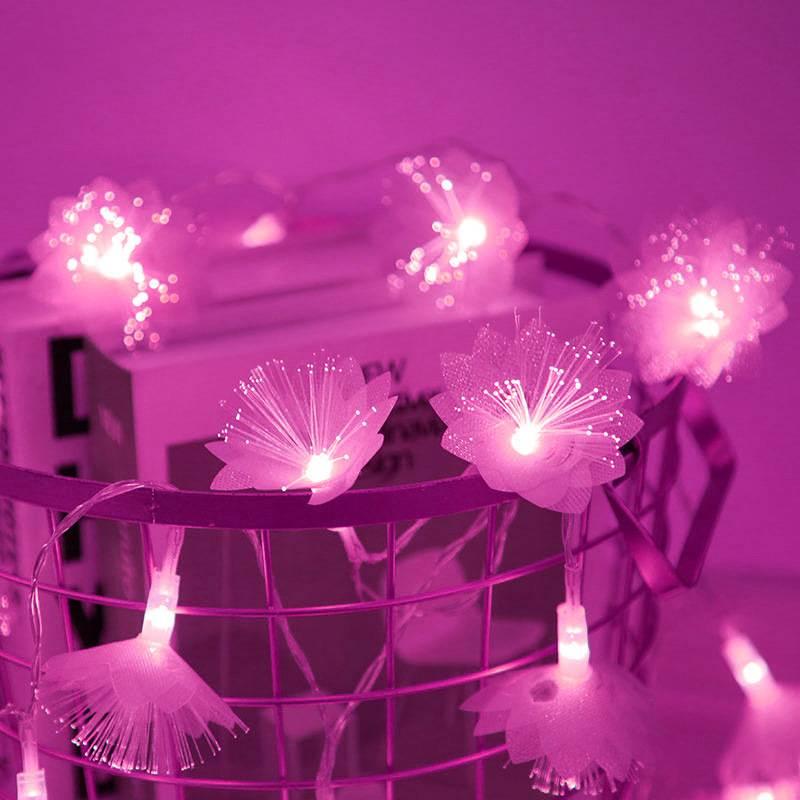 Cordão de Luzes LED em Forma de Estrela – Luzes Decorativas de 5 Pontas (3-10 m, 20 LEDs, Mudança de Cor, Fio de Cobre com Revestimento em PVC IP43, Interruptor de Alavanca)_voghion.com
