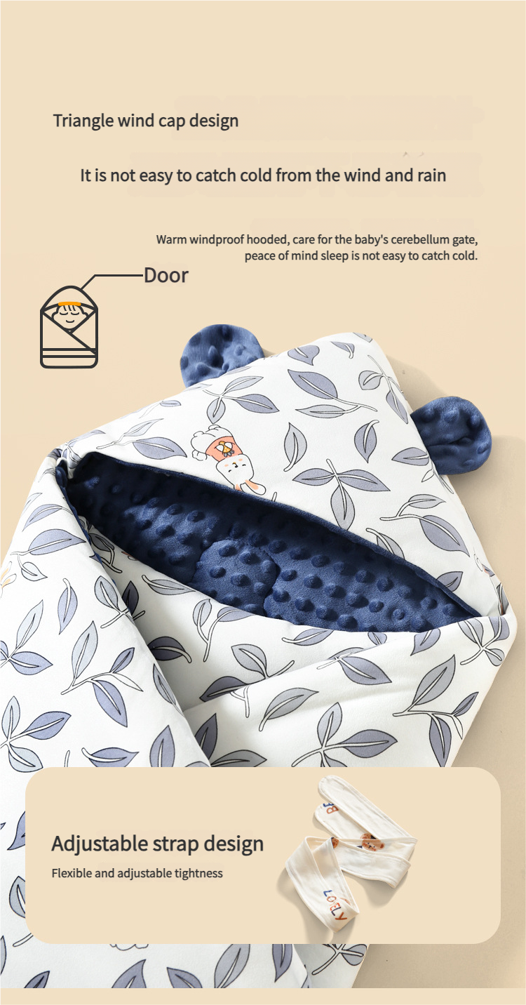Copertina per neonati in puro cotone, stile autunnale e invernale, fasciatoio per sala parto, copertina avvolgente in velluto di fagioli_voghion.com