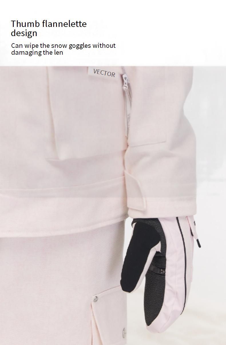 Guanti da sci All-Terrain - Design a cinque dita impermeabile e isolante per uomo e donna_voghion.com