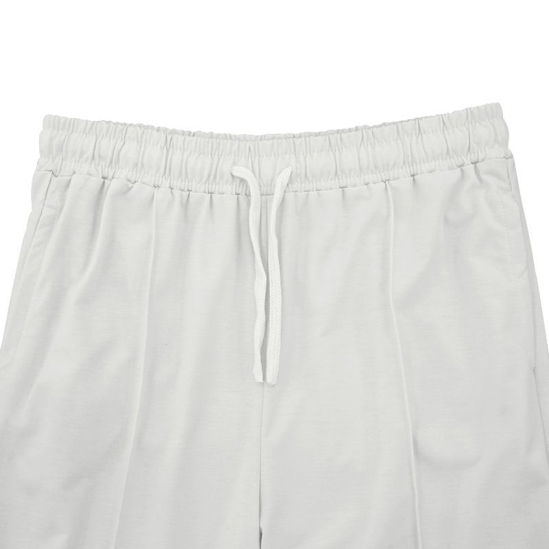 Îmbrăcăminte pentru bărbați, pantaloni sport casual pentru bărbați, talie înaltă, cu cordon, mărime mare, culoare solidă_voghion.com
