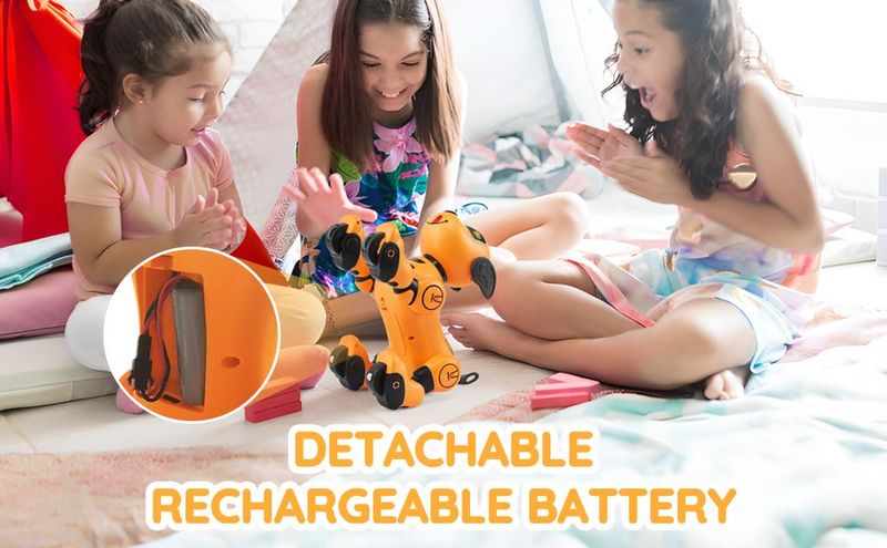 VEVOR RC Robot Dog Toy Talking Dancing Touch & Voice Remote Control Programmable_voghion.com