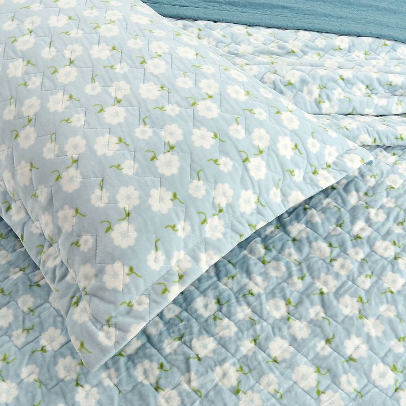Douyin transmissão ao vivo fio tingido algodão puro capa de cama três peças conjunto inverno dupla face bebê lã lençol conjunto de cama fabricante_voghion.com