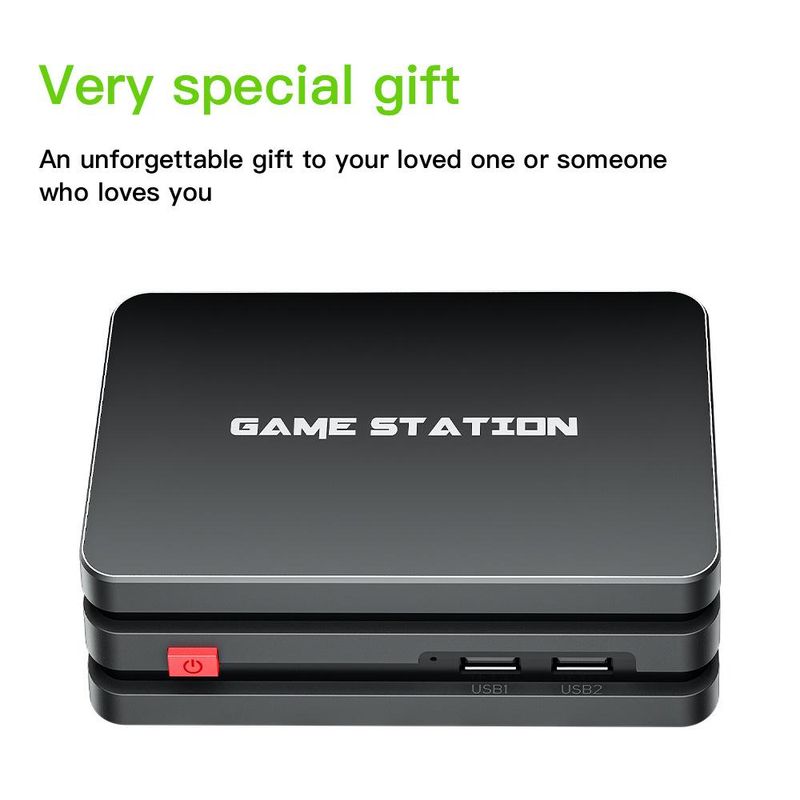 M8 PLUS TV Set Top Box Game Console HDMI Game Quad Controller 10000 Emulator 2.4G Wireless_voghion.com