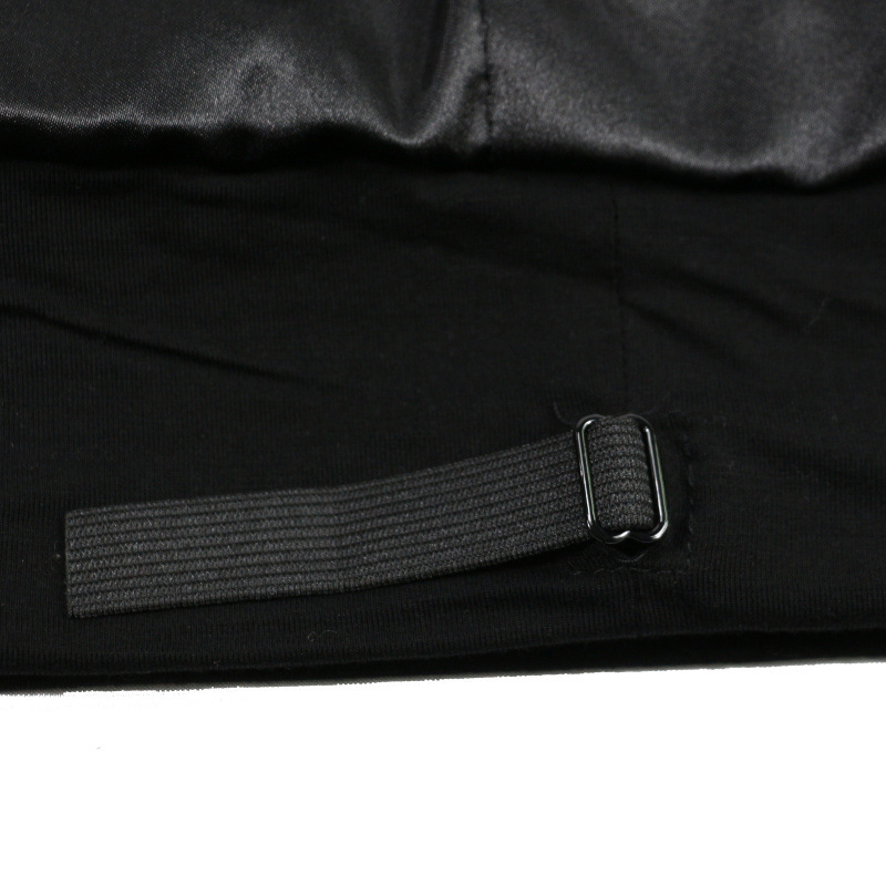 Large size women's long tail sleeping cap double layer satin pullover hat elastic elastic adjustable hat hot selling_voghion.com