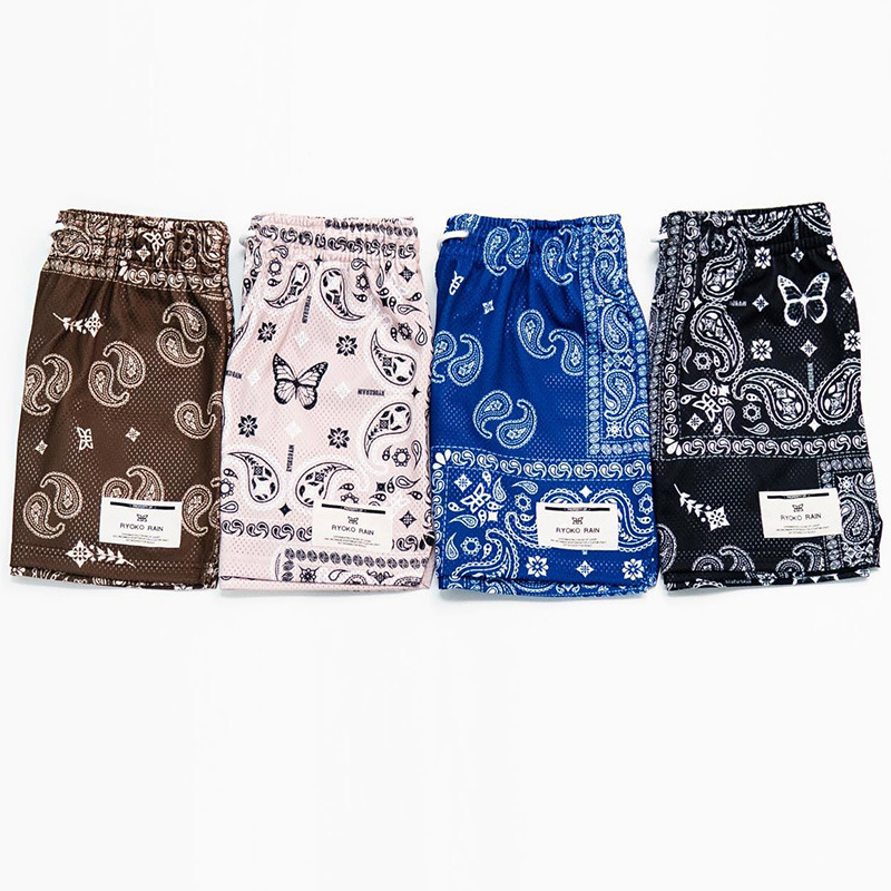 Herreklær Sportshorts for par Moteriktige, uformelle sportshorts for menn og kvinner, hurtigtørkende, basketballbukser i store størrelser_voghion.com