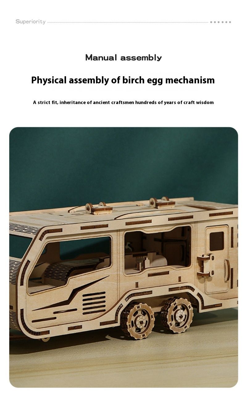 Nová 3D hračka DIY kreativní puzzle s přívěsem pro karavan_voghion.com