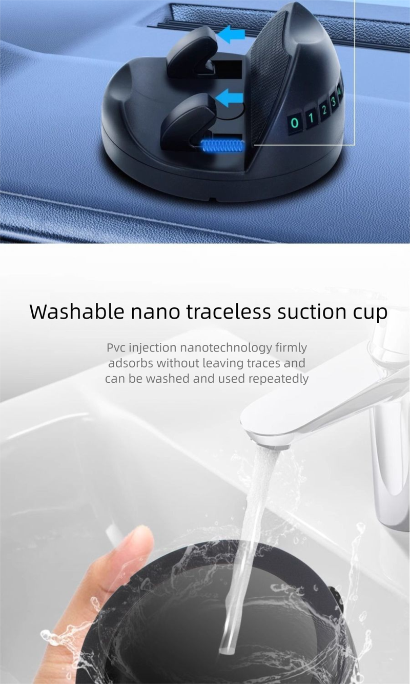 Autotelefoonhouder voor dashboard, multifunctionele navigatiestandaard, universeel draaibaar verticaal scherm_voghion.com