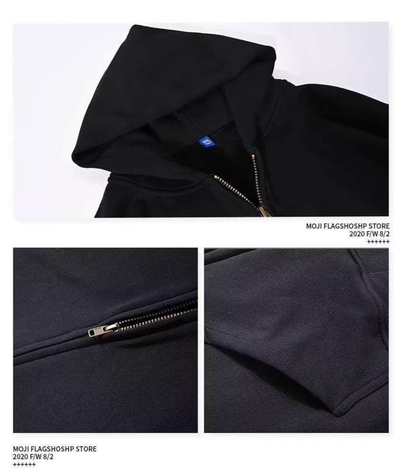 Cardigan oversize ampio e retrò con cappuccio da uomo e pile_voghion.com