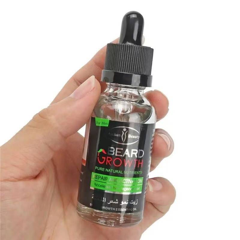 Erkeklerin Yüz Kılları Kalın Sakal Uzatma Esansiyel Yağı_voghion.com