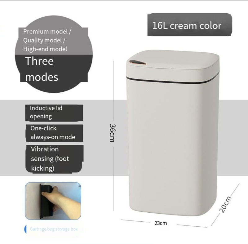 Smart Trash Can High Value Household Kitchen Bathroom Large Capacity Automatic Lid Opening Sensor Trash Can_voghion.com